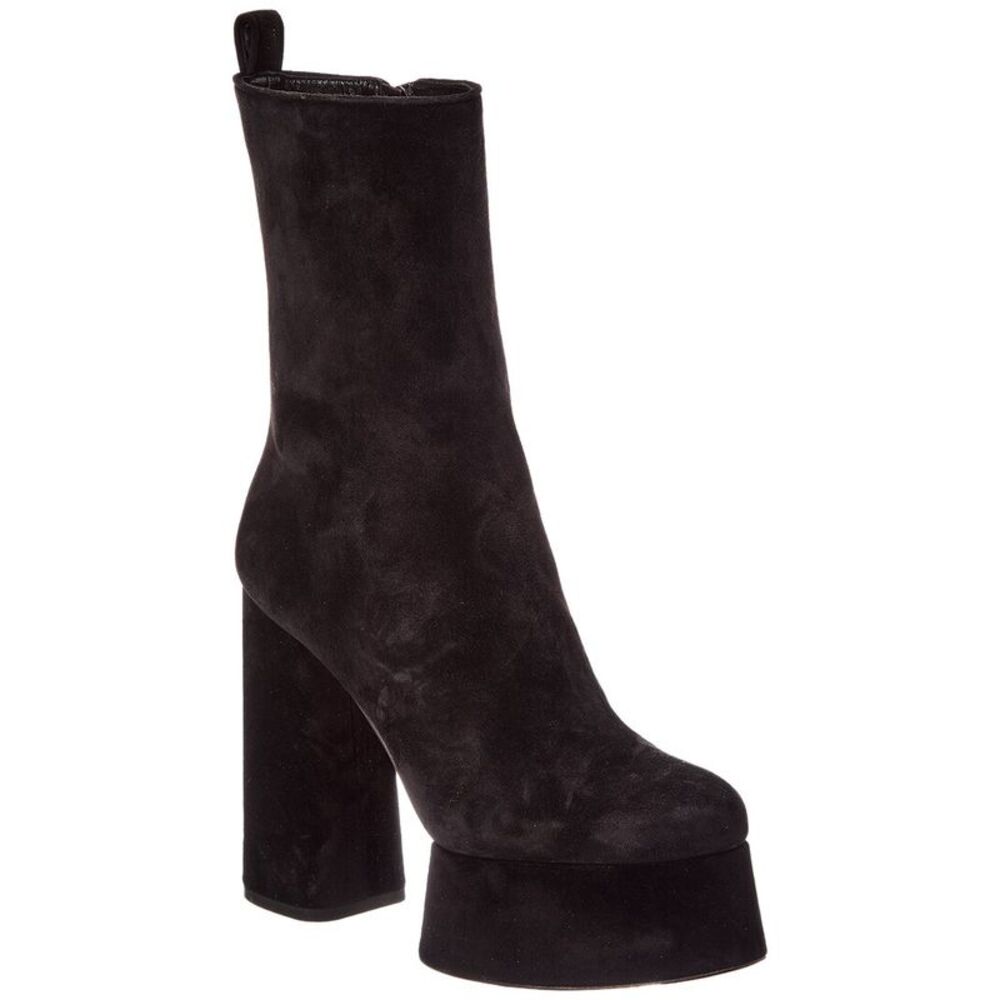 Christian Louboutin Suede Bootie, Black